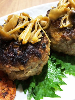 きのこソースの【ハンバーグ】-レシピのメイン写真
