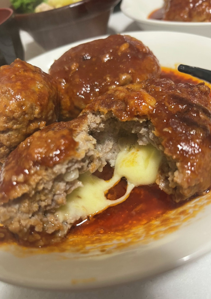簡単！煮込み風ハンバーグ(簡単ソース)-レシピのメイン写真