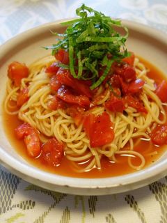 ◆トマトと大葉の冷製パスタ◆-レシピのメイン写真