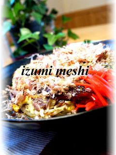 安くてうまい♡もやタマ♡お好み焼き風-レシピのメイン写真
