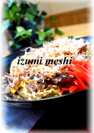 安くてうまい♡もやタマ♡お好み焼き風-レシピのメイン写真
