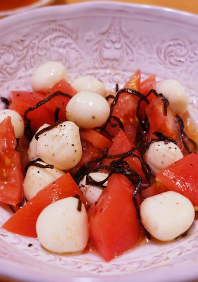 ◆トマトとモツァレラの塩昆布和え◆-レシピのメイン写真