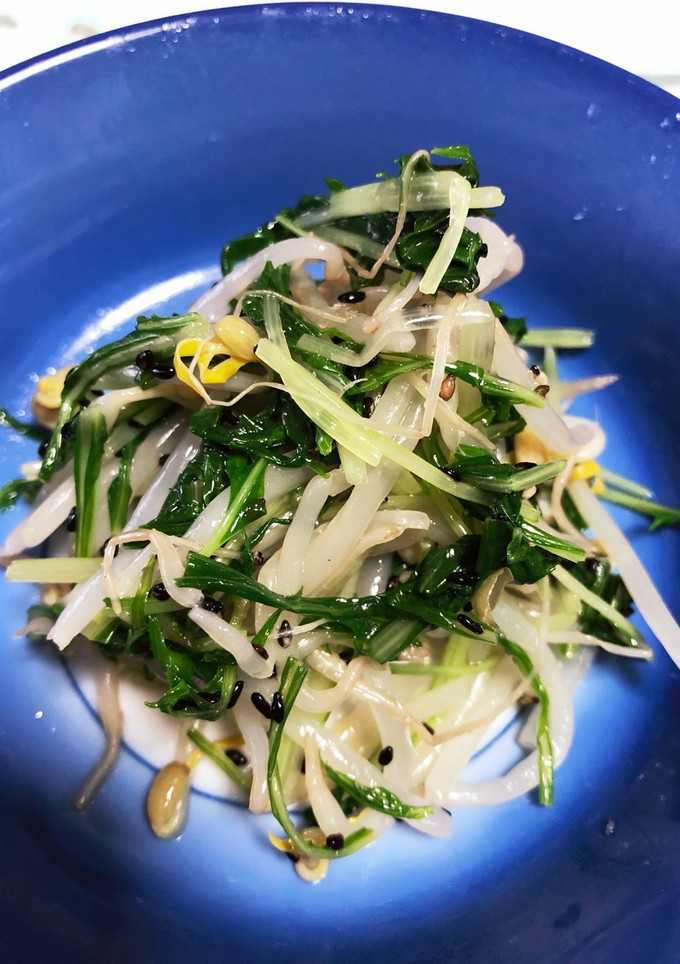 水菜ともやしのごま塩ナムル風-レシピのメイン写真