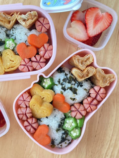 ハートづくし弁当-レシピのメイン写真
