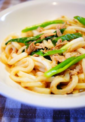 ✿ツナとネギの焼きうどん✿-レシピのメイン写真