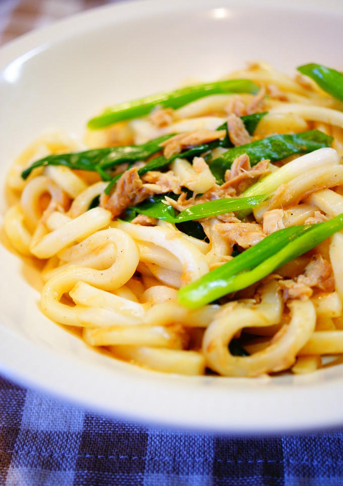 ✿ツナとネギの焼きうどん✿-レシピのメイン写真