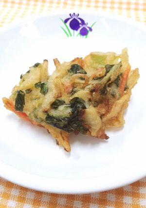 小松菜の米粉かき揚げ-レシピのメイン写真