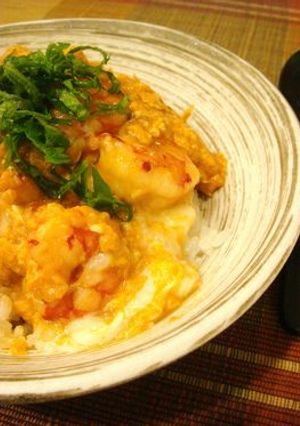 とろ～り♪エビチリたまご丼-レシピのメイン写真