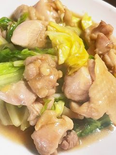 キャベツと鶏肉のオイスター炒め♡-レシピのメイン写真
