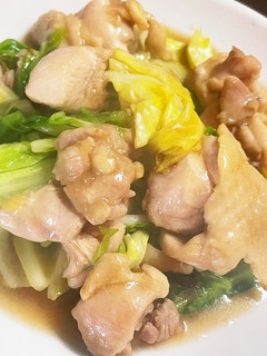 キャベツと鶏肉のオイスター炒め♡-レシピのメイン写真