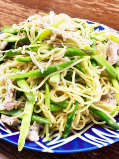 アスパラ豚塩レモン焼きそば-レシピのメイン写真