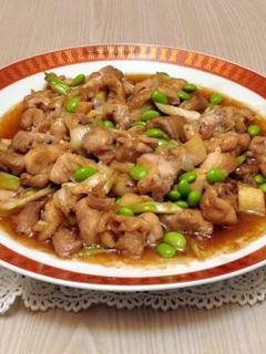 鶏肉と枝豆の炒め物-レシピのメイン写真