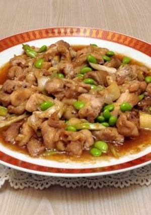 鶏肉と枝豆の炒め物-レシピのメイン写真