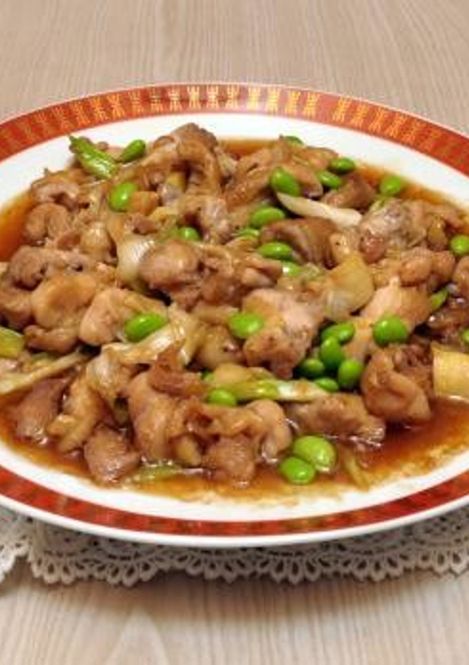 鶏肉と枝豆の炒め物-レシピのメイン写真