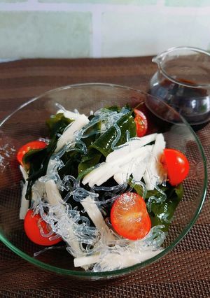 今が旬♪わかめと長芋のポン酢サラダ-レシピのメイン写真