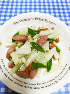 大根とウインナーの炒め物-レシピのメイン写真