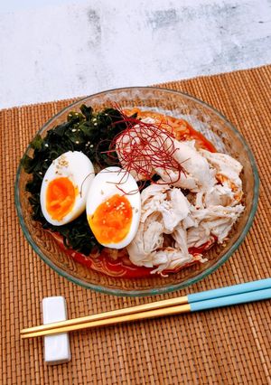 たんぱく質24g　しらたき冷麵-レシピのメイン写真