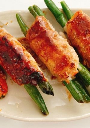 生姜入り！いんげんとにんじんの肉巻き-レシピのメイン写真