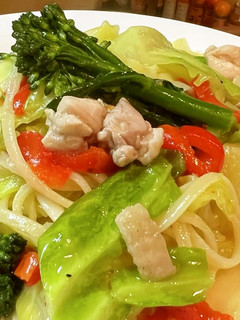 春野菜と鶏肉のパスタ-レシピのメイン写真