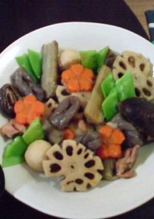 野菜とお肉は別々で☆　筑前煮。-レシピのメイン写真