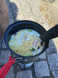 りんちゃんのスープパスタ(山ごはん)-レシピのメイン写真