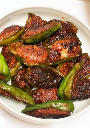 タレなし照り焼きピーマンの肉詰め-レシピのメイン写真