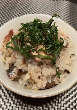 【認知症予防】イワシ缶と梅の炊込みご飯-レシピのメイン写真