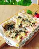 トースターでベーコンカツ風はんぺん☆弁当
