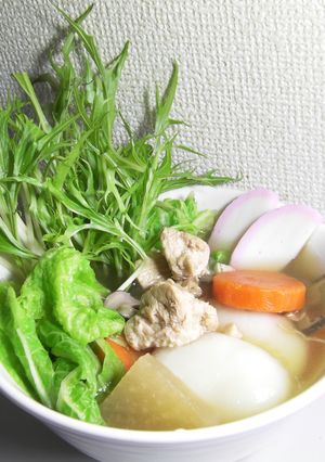 無添加　ゆず香る　鶏と鰹の極上出汁雑煮-レシピのメイン写真