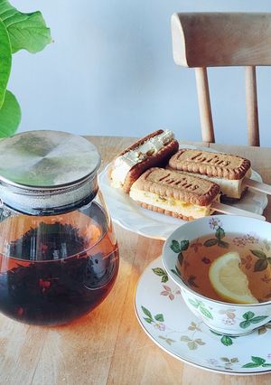 クラフト紅茶☆チーズケーキ☆レモンティー-レシピのメイン写真