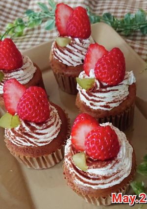 デコレーション珈琲カップケーキ-レシピのメイン写真