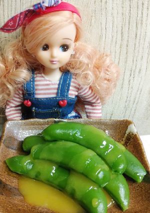 リカちゃん♡スナップエンドウ*酢みそがけ-レシピのメイン写真