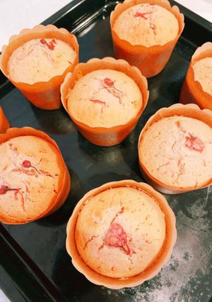 サクラ餡入りマフィン-レシピのメイン写真