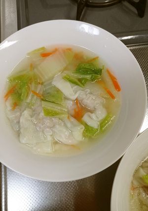 ワンタンスープ-レシピのメイン写真