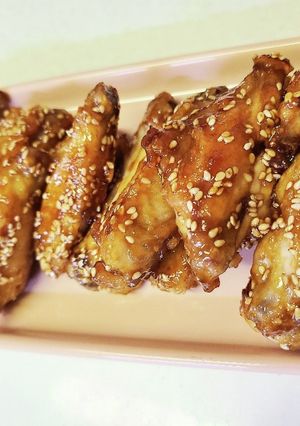 フライパンで簡単！手羽中の甘辛焼き-レシピのメイン写真