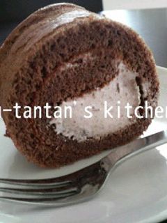 簡単♪ショコラロールケーキ☆-レシピのメイン写真