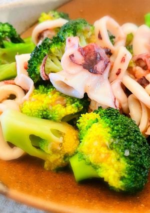 イカとブロッコリーの中華炒め-レシピのメイン写真