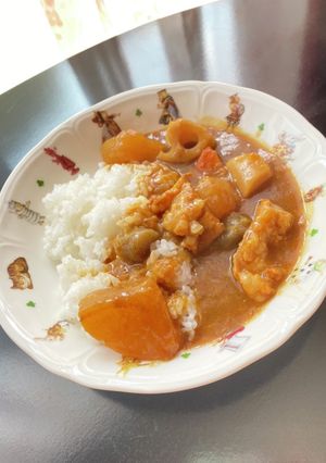 大根たっぷり♫ホルモンの根野菜カレー-レシピのメイン写真