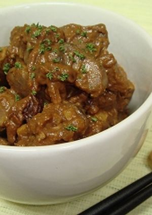 鶏レバーのケチャップ煮　カレー風味-レシピのメイン写真