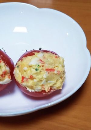 ポテトサラダでトマトッツォ!？-レシピのメイン写真