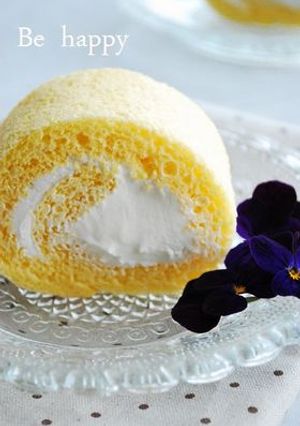 全卵共立て　初めてのロールケーキ♪-レシピのメイン写真
