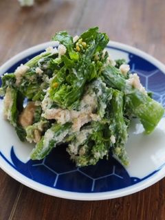 簡単!美味しい!菜の花のたらこ和え-レシピのメイン写真