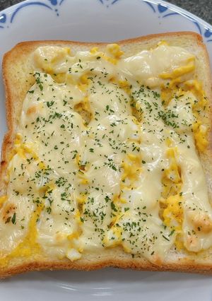 卵サラダのチーズトースト-レシピのメイン写真