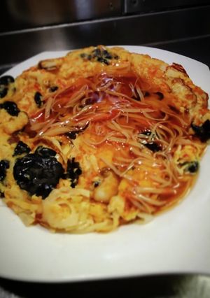 餡掛けカニ玉〜w❨(@≧↺≦@)❩wノ-レシピのメイン写真