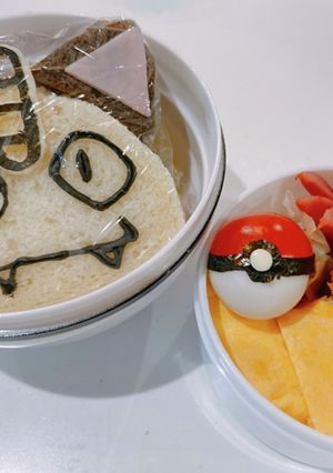 ポケモン☆キャラ弁★モンスターボール-レシピのメイン写真