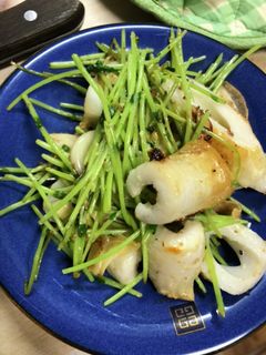 ちくわと豆苗のガリマヨ炒め-レシピのメイン写真