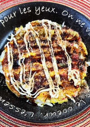 糖質オフ 白菜のお好み焼き風-レシピのメイン写真