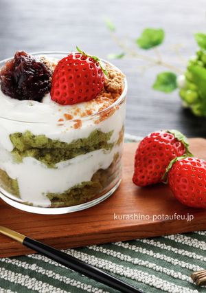 こめココで作る抹茶ヨーグルトトライフル-レシピのメイン写真