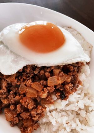 そぼろロコモコ丼-レシピのメイン写真