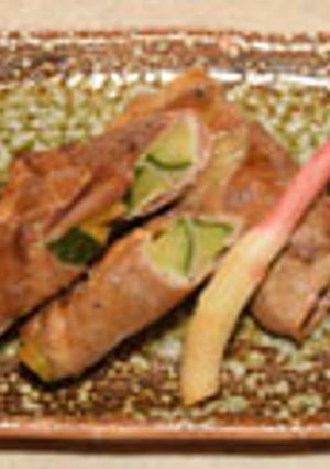 葉しょうがときゅうりの肉巻き-レシピのメイン写真
